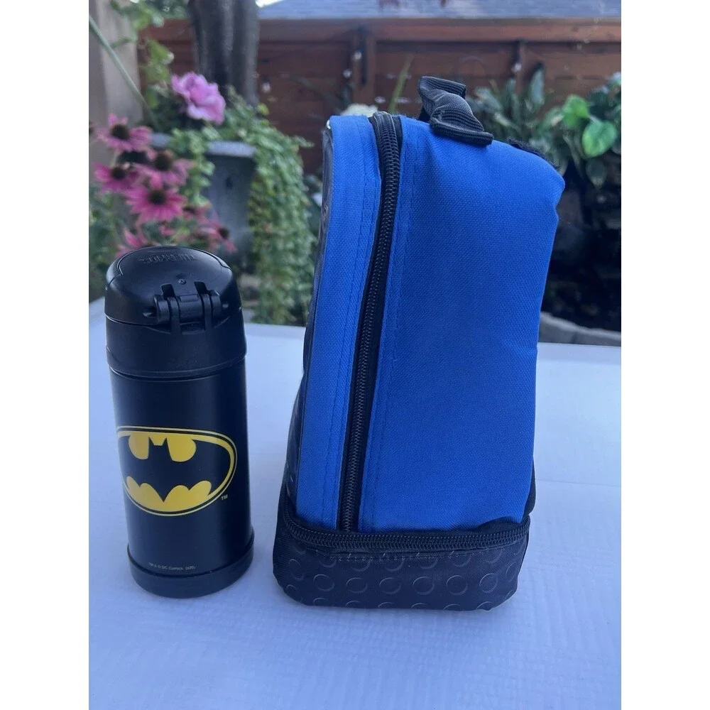 LEGO Batman Lunch Box Thermos FUNtainer Set Detachable Cape Kids School